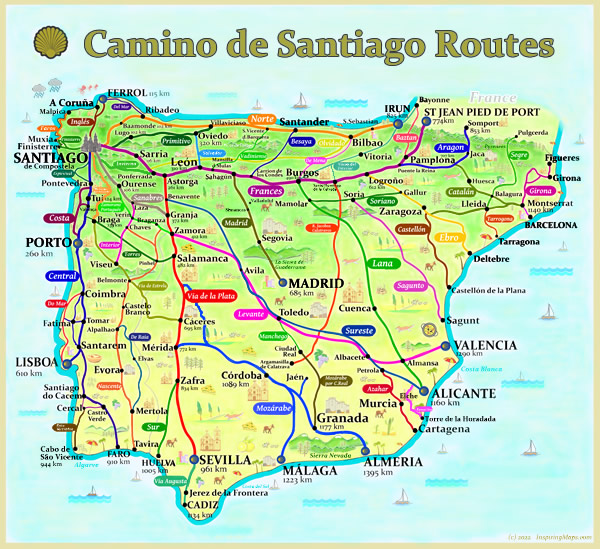 camino map